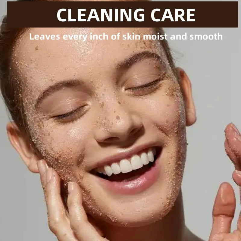 350g Body Scrub, Cleanses the Body, Exfoliates, Moisturizes, and Smoothes the Skin, Suitable for Facial and Body Care, Low Sensitivity, Physical Exfoliation, Can Be Used on Legs, Knees, Feet, Arms, Hands, and the Entire Body