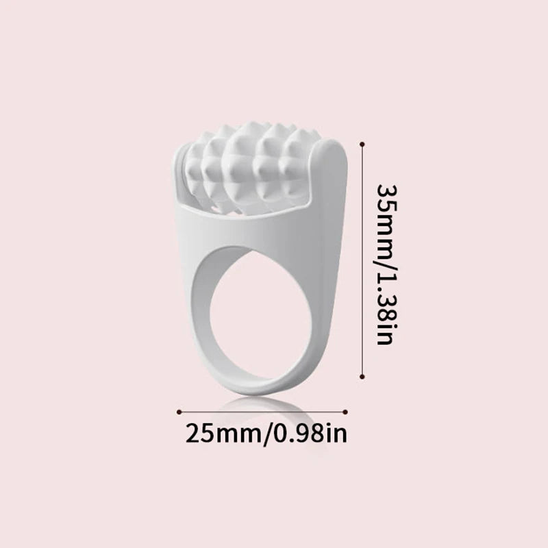 Facial Massage Roller Manual Facial Lifting Massager Rolling Massage Stick Ring Beauty Care Tool Silicone Portable Travel/Home