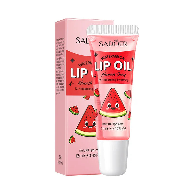 SADOER Strawberry Peach Lip Scrub Exfoliating Dead Skin Removal Dark Lip Fading & Moisturizing Hydrating Lip Balm Oil