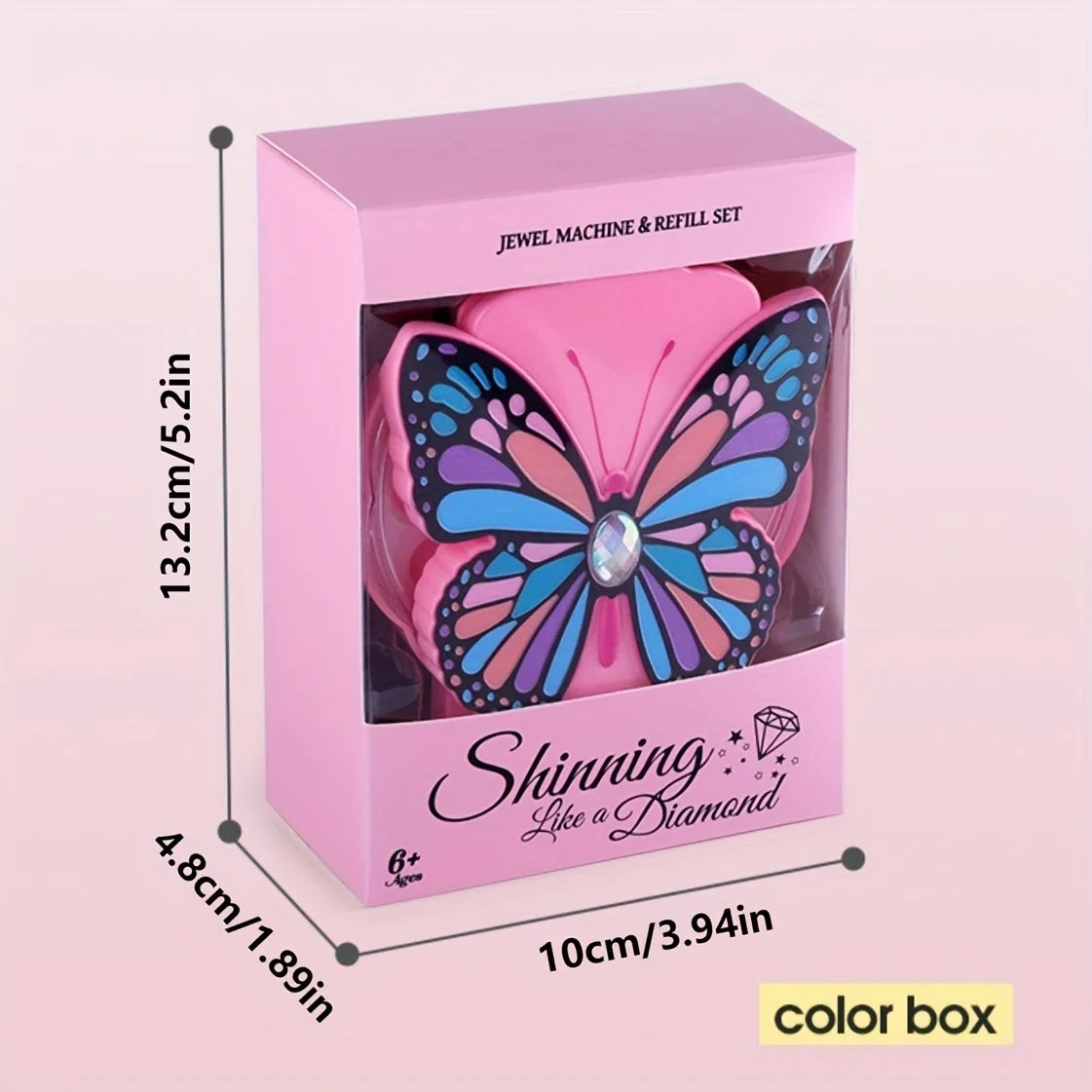 Perfect for music festival Butterfly Modeling Hair Jewels Stamper DIY Set, Radiance Collection With Glam Styling Tool, Artificia