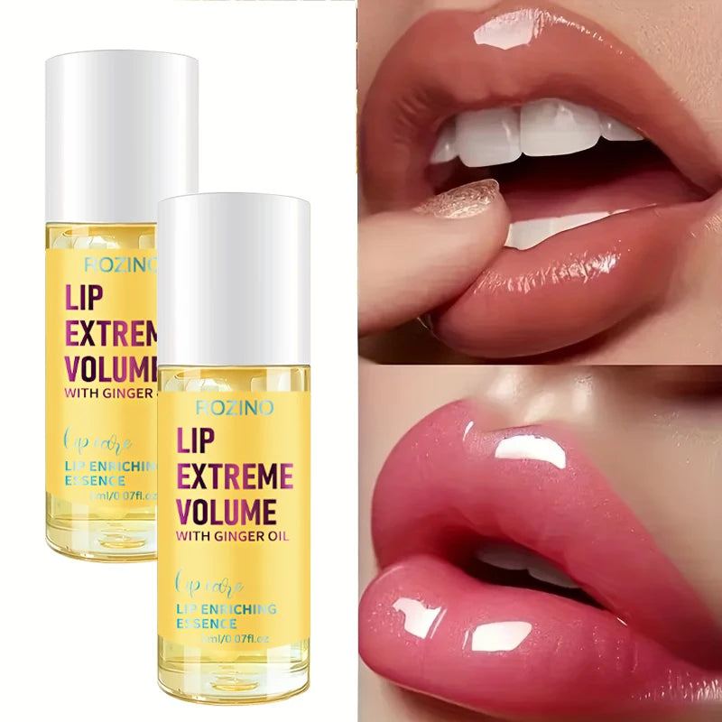 Rozino Lip Plumping Oil Can Moisturize and Protect the Lips, with a Hydrating Texture That Can Be Used Alone to Care for the Lips or Layered over Lipstick to Enhance the Translucent Finish. the Texture Is Lightweight, Long-La