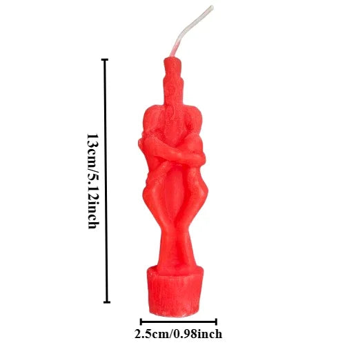 1PCS Ritual Buddha Candle Esoteric Candles Couple Lover Wish Pray Candles Red Color Male Female for Religious
