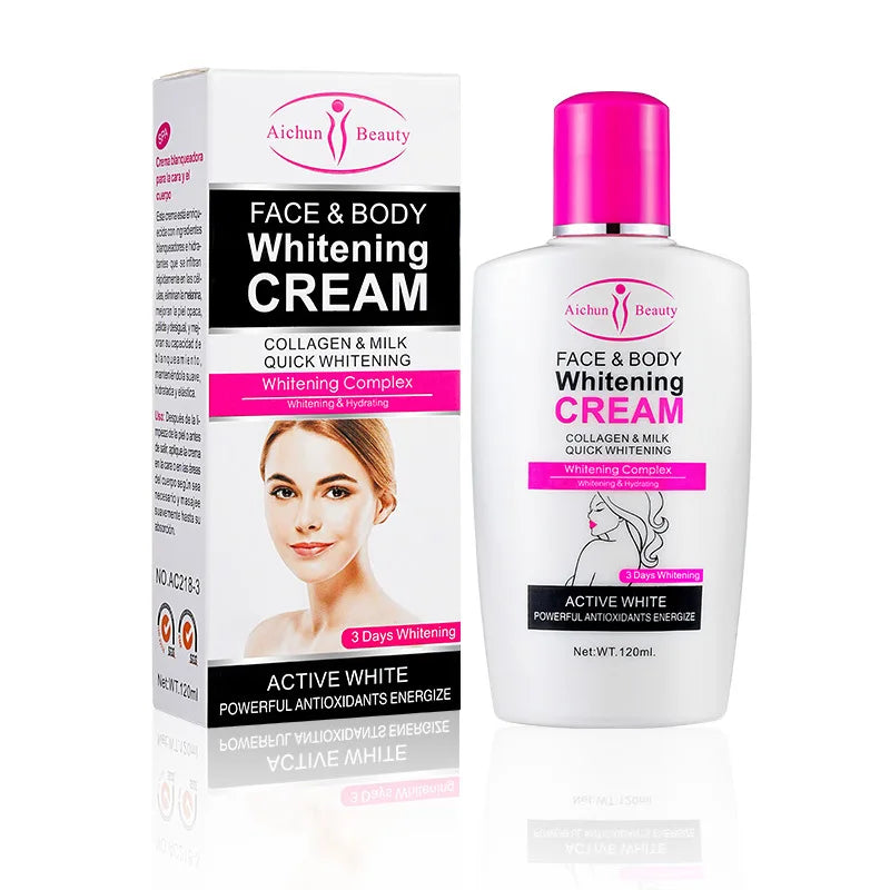 Face Body Bleaching Cream Improve Dark Skin Collagen Face Body Lotion Feminine Gentle Nourishing Dark Korean Skin Care Cream