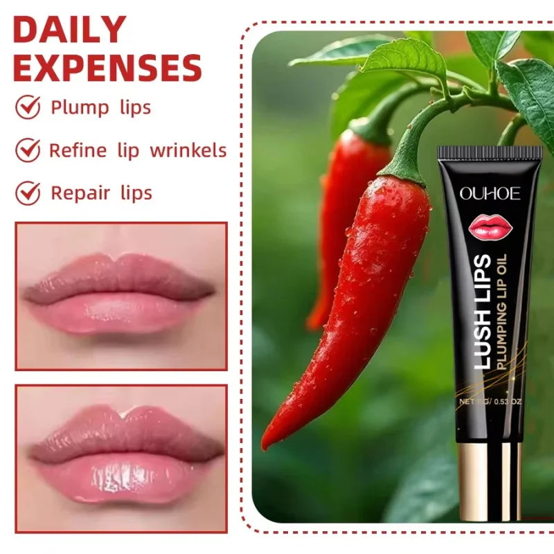 Lip Plumper Oil Instantly Volumising Increase Lip Elasticity Long-lasting Moisturize Lip Plumper Gloss Sexy Beauty Makeup