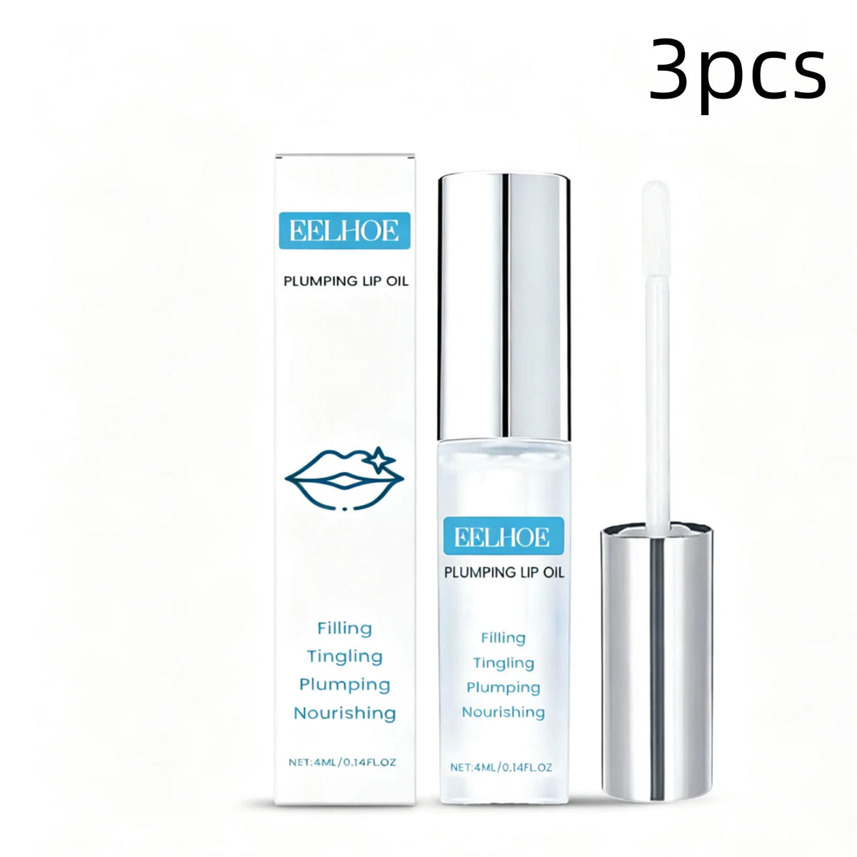EELHOE Lip Oil Plumping Lip Gloss for Lips Long Lasting Moisturizing Skin Non Sticky Gently Nourishing Dry Lip Relief Oil 4ml