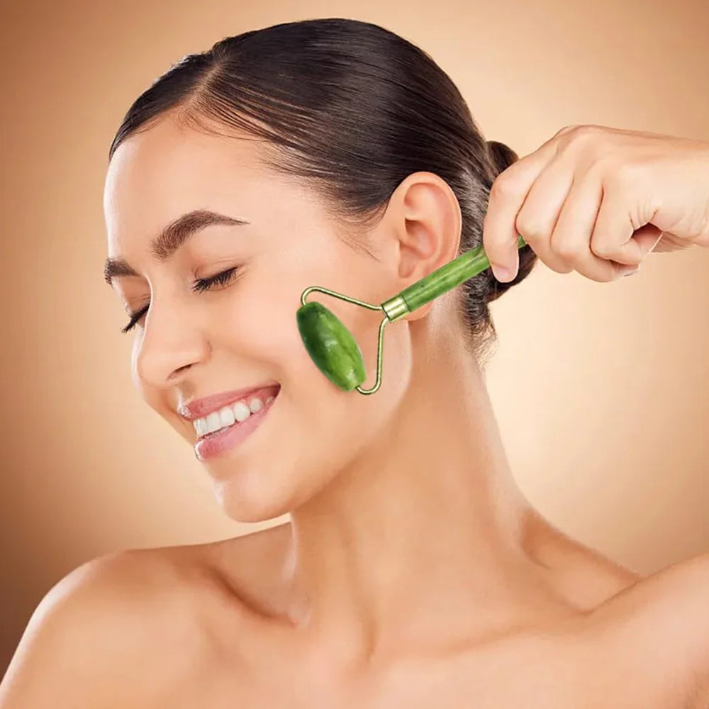Gua Sha Jade Stone Set Gua Sha Facial Tool Face Massager Guasha Tools For Face Sculpting Jawline Shaper Skin Care SPA Beauty