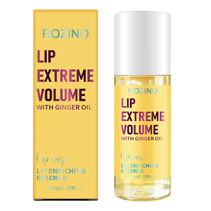 Rozino Lip Plumping Oil Can Moisturize and Protect the Lips, with a Hydrating Texture That Can Be Used Alone to Care for the Lips or Layered over Lipstick to Enhance the Translucent Finish. the Texture Is Lightweight, Long-La