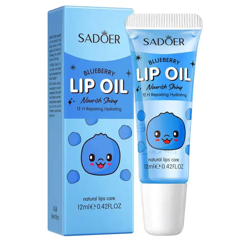 SADOER Strawberry Peach Lip Scrub Exfoliating Dead Skin Removal Dark Lip Fading &amp; Moisturizing Hydrating Lip Balm Oil