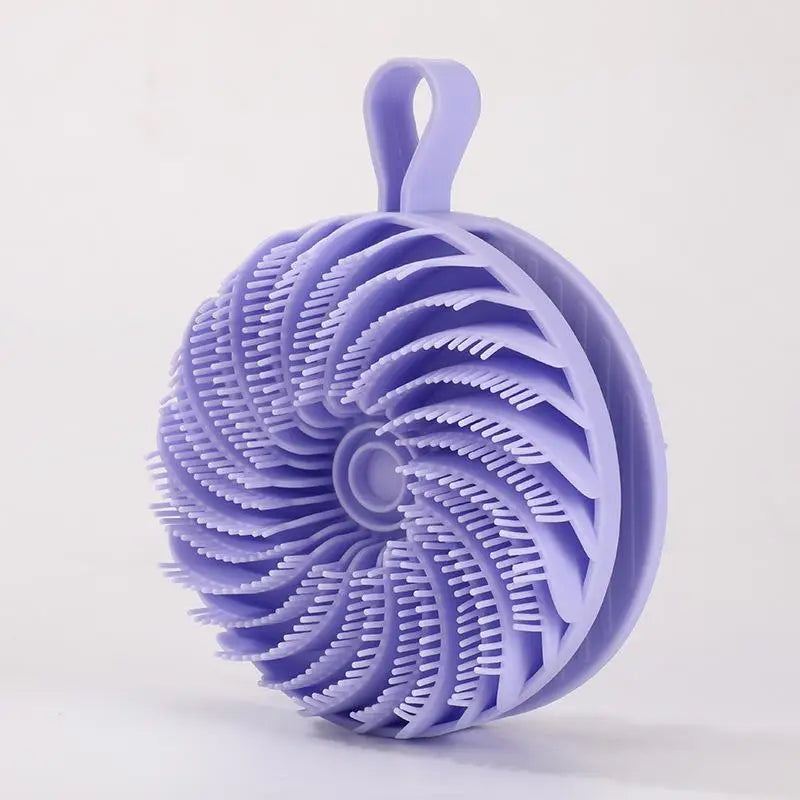 Soft Silicone Body Scrubber Scalp Exfoliating Non-irritating Body Wash Massager Bath Shower Skin Care Tool