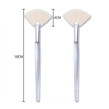 Facial Cleanser Brush Soft Face Massage Fan Wash Brush Pore Cleanning Exfoliating Beauty Face Mask Brush Portable Skin Care Tool
