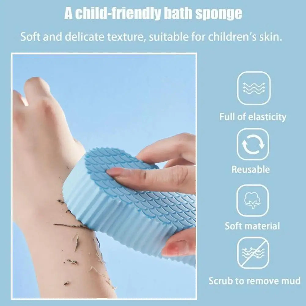 Soft Bath Sponge Body Scrub Bast Wisp Massage Brush Body Washcloth Skin Scrubber Relax Exfoliating Skincare Shower Accessories