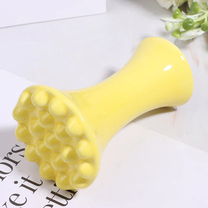 Yellow Ceramic Gua Sha For Face Body Massage Tool Body Guasha Board For Relief Massage Face Lift Gua Sha Massager.~