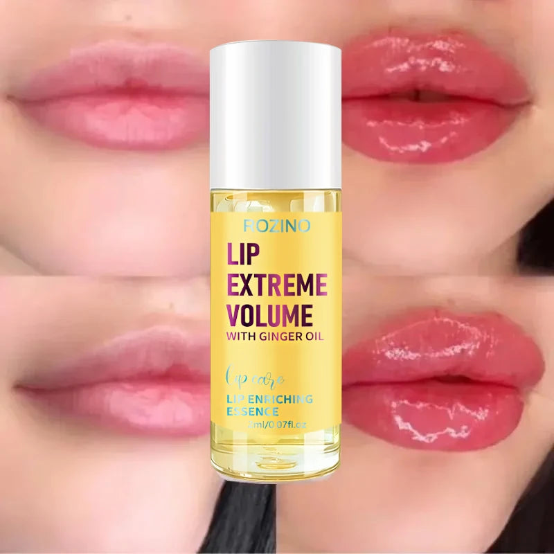 Rozino Lip Plumping Oil Can Moisturize and Protect the Lips, with a Hydrating Texture That Can Be Used Alone to Care for the Lips or Layered over Lipstick to Enhance the Translucent Finish. the Texture Is Lightweight, Long-La