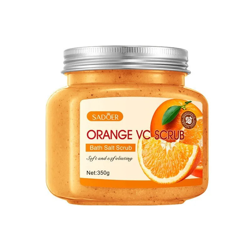 350g Body Scrub, Cleanses the Body, Exfoliates, Moisturizes, and Smoothes the Skin, Suitable for Facial and Body Care, Low Sensitivity, Physical Exfoliation, Can Be Used on Legs, Knees, Feet, Arms, Hands, and the Entire Body