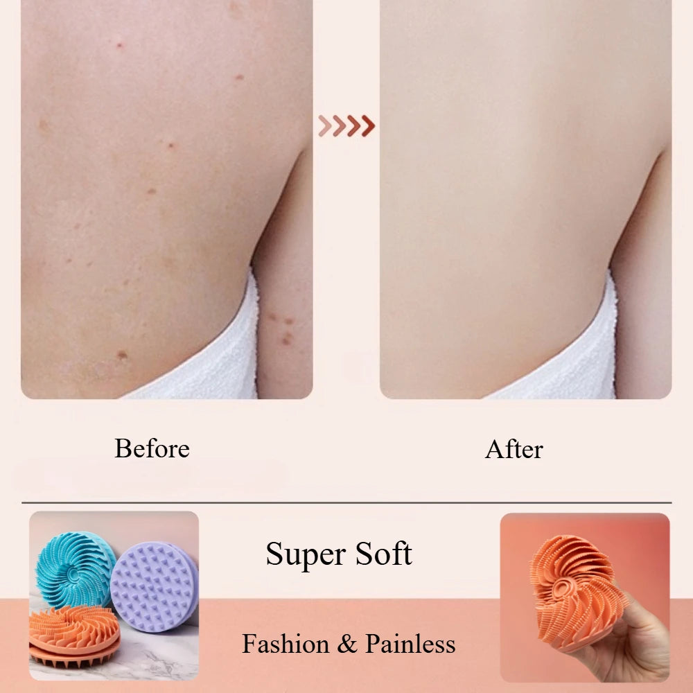 Soft Silicone Body Scrubber Scalp Exfoliating Non-irritating Body Wash Massager Bath Shower Brush Body Scrub Skin Care Bath Tool