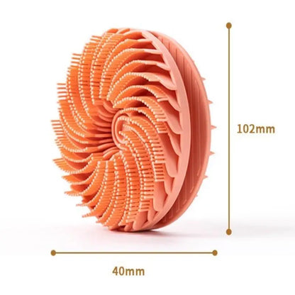 Soft Silicone Body Scrubber Scalp Exfoliating Non-irritating Body Wash Massager Bath Shower Skin Care Tool