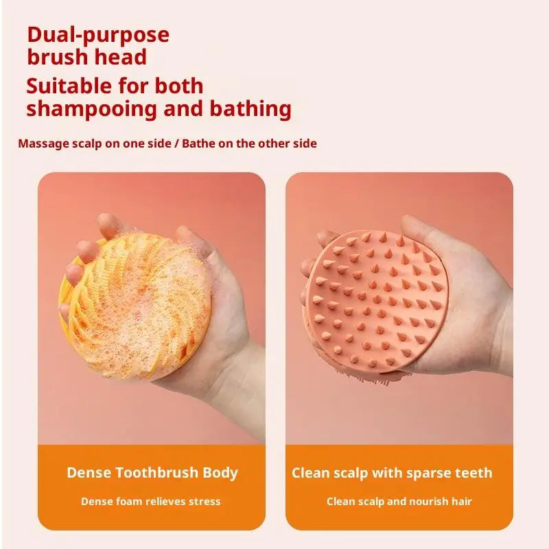 Soft Silicone Body Scrubber Scalp Exfoliating Non-irritating Body Wash Massager Bath Shower Skin Care Tool