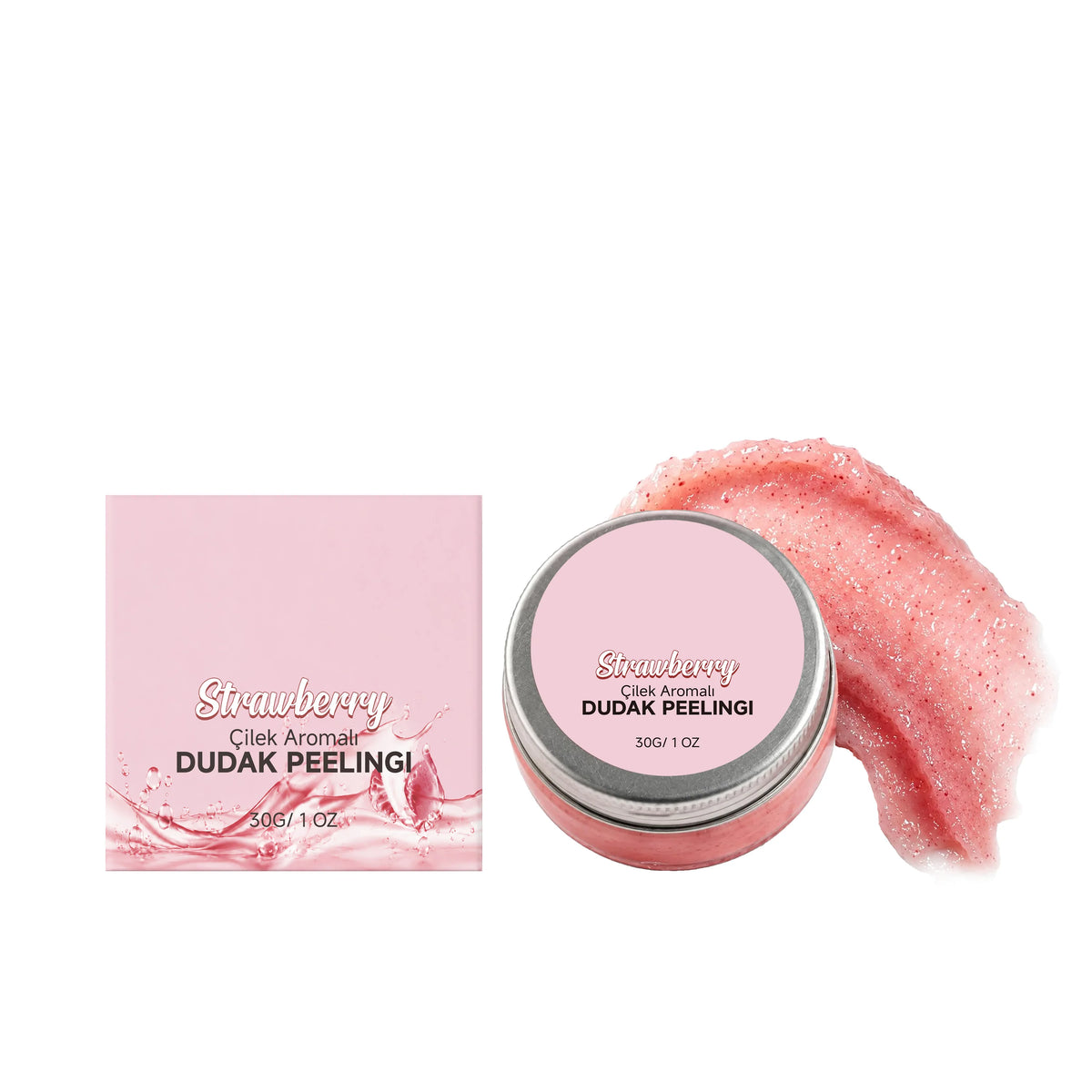 Moisturizing Strawberry Lip Scrub Nourishing Removing Dead Skin Soften Lip Skin Brightening Gentle Exfoliating Sugar Lip Scrub