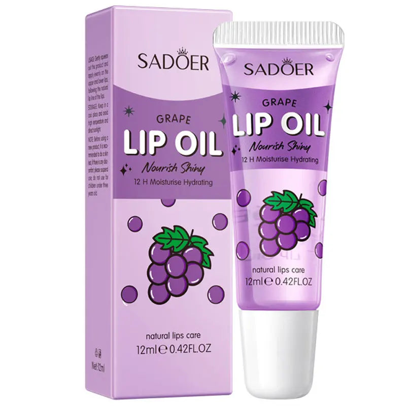 SADOER Strawberry Peach Lip Scrub Exfoliating Dead Skin Removal Dark Lip Fading &amp; Moisturizing Hydrating Lip Balm Oil