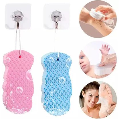 Soft Bath Sponge Body Scrub Bast Wisp Massage Brush Body Washcloth Skin Scrubber Relax Exfoliating Skincare Shower Accessories