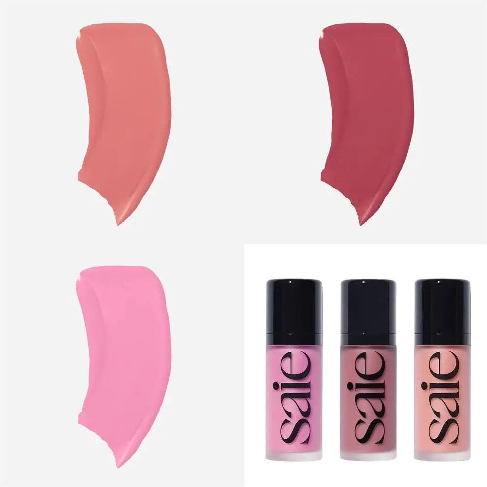 Saie Dew Blush Liquid Blush Clear And Luminous Texture LongLasting Hydrating High Color Rendering Easy To Layer For Dewy Finish