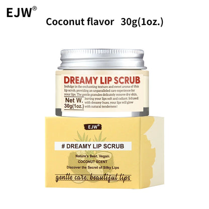 Strawberry Lip Scrub Exfoliating Moisturizing Brightening Smooth Remove Dead Skin Prevents Dryness Lip Care Natural Vegan 30g