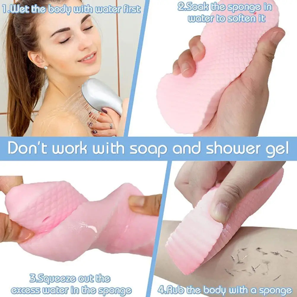 Soft Bath Sponge Body Scrub Bast Wisp Massage Brush Body Washcloth Skin Scrubber Relax Exfoliating Skincare Shower Accessories