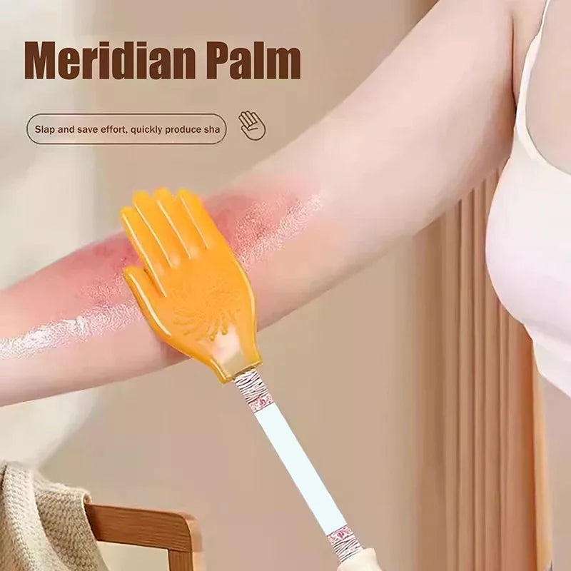 Gua Sha Massager Pai Sha Board Palm Meridian Pat Health Care Body Massage Tool Back Body Fatigue Relief Clap Sticks