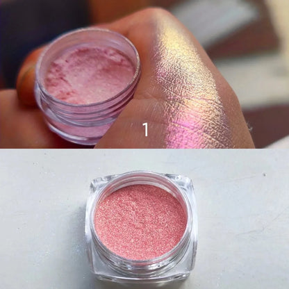 Chameleon Glitter Eyeshadow Pearly Shimmer For Brightening Contouring, Metallic Gradient Colors Easy Lazy Eye Makeup Festivals