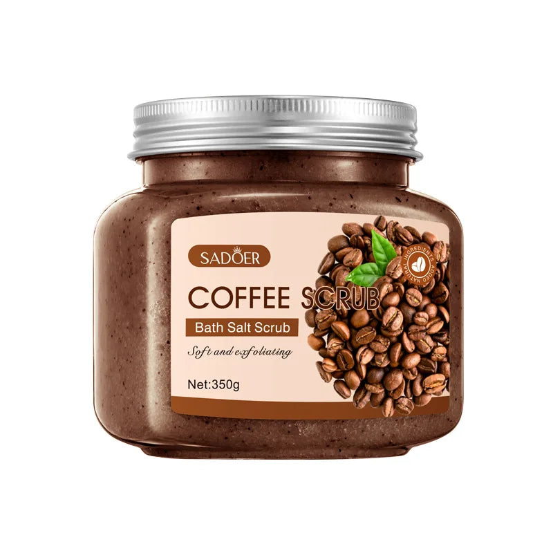 350g Body Scrub, Cleanses the Body, Exfoliates, Moisturizes, and Smoothes the Skin, Suitable for Facial and Body Care, Low Sensitivity, Physical Exfoliation, Can Be Used on Legs, Knees, Feet, Arms, Hands, and the Entire Body