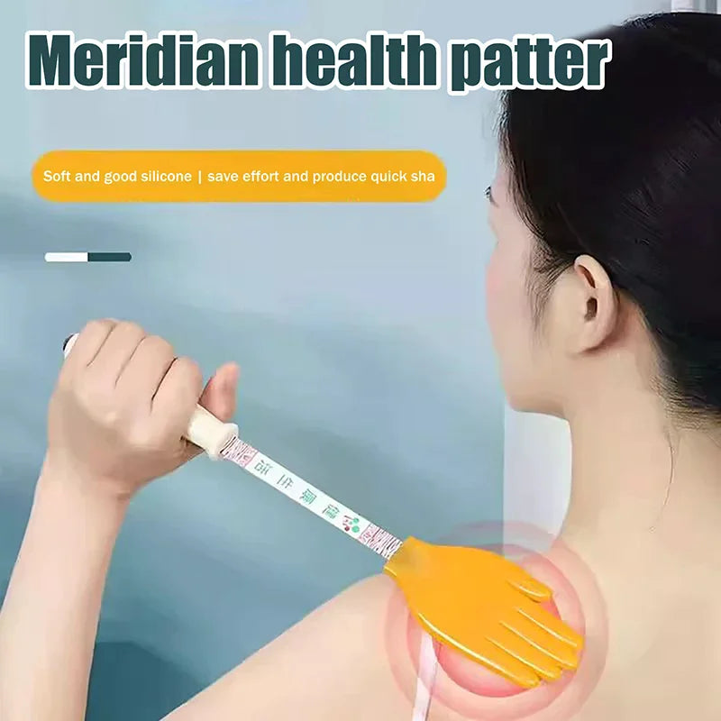 Gua Sha Massager Pai Sha Board Palm Meridian Pat Health Care Body Massage Tool Back Body Fatigue Relief Clap Sticks