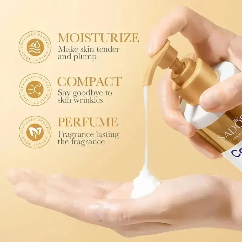 Collagen Milk Bleaching Face Body Cream Whitening Skin Moisturizing Lotion Lightening Care
