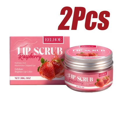 Strawberry Lip Scrub Exfoliating Preventing Drying Cracking Remove Dead Skin Improve Dullness Moisturizing Brightening Lip Care