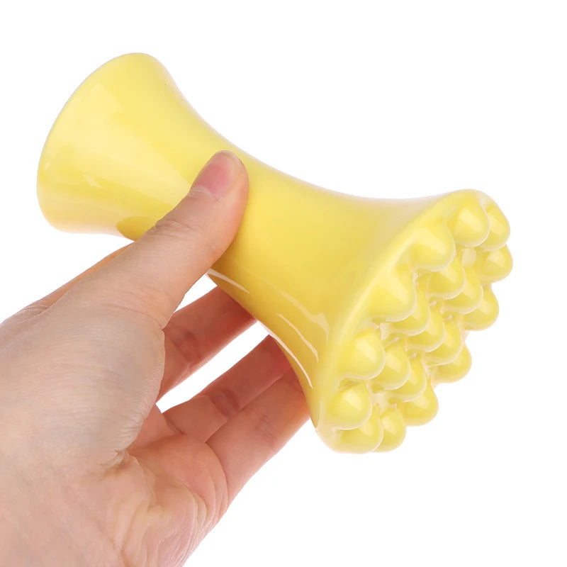 Yellow Ceramic Gua Sha For Face Body Massage Tool Body Guasha Board For Relief Massage Face Lift Gua Sha Massager.~