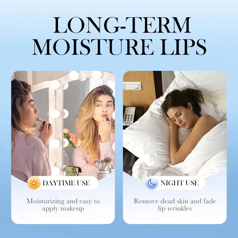 SADOER Strawberry Peach Lip Scrub Exfoliating Dead Skin Removal Dark Lip Fading &amp; Moisturizing Hydrating Lip Balm Oil
