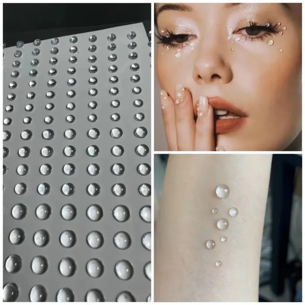 1 Piece Simulated Dewy Makeup Facial And Eye Dew Stickers Body Eye Makeup Decorations Makeup Styling Facial Accessories