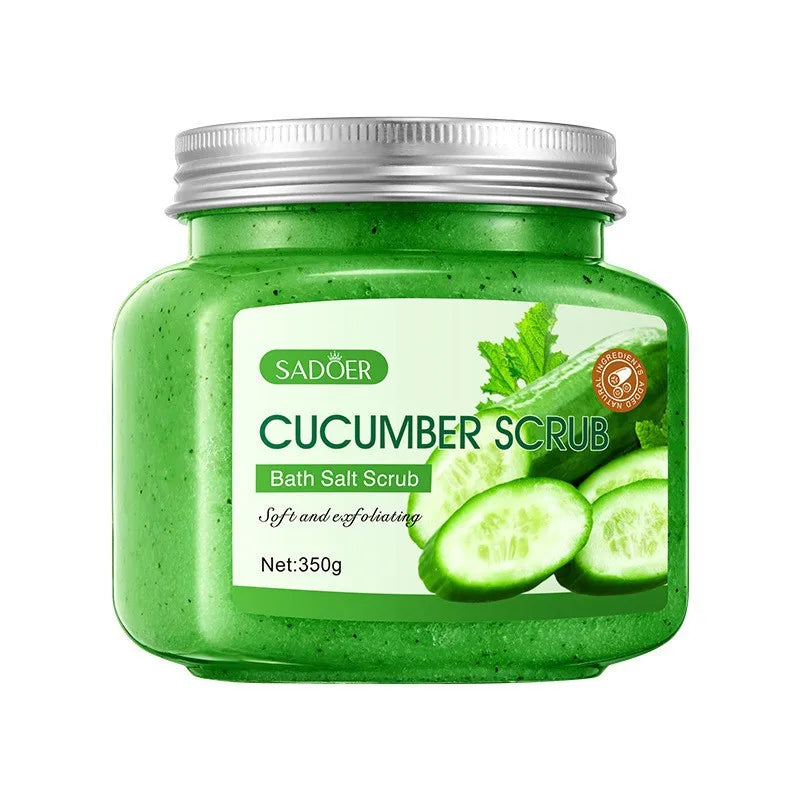 350g Body Scrub, Cleanses the Body, Exfoliates, Moisturizes, and Smoothes the Skin, Suitable for Facial and Body Care, Low Sensitivity, Physical Exfoliation, Can Be Used on Legs, Knees, Feet, Arms, Hands, and the Entire Body