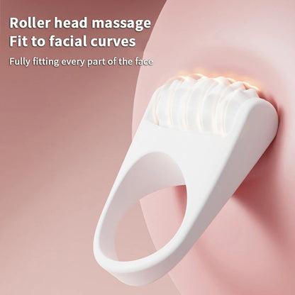 Facial Massage Roller Manual Facial Lifting Massager Rolling Massage Stick Ring Beauty Care Tool Silicone Portable Travel/Home