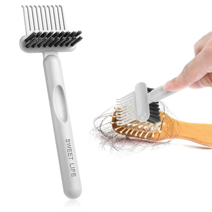 1/2 Pcs Hair Brush Cleaning Tool 2-In-1 Comb Cleaning Brush Comb Cleaner Brush Mini Remover Removing Dust Cleaning Supplies