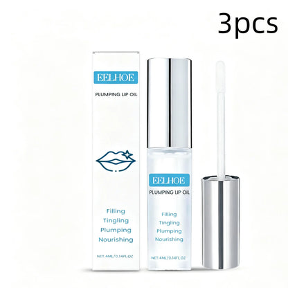 EELHOE Lip Oil Plumping Lip Gloss for Lips Long Lasting Moisturizing Skin Non Sticky Gently Nourishing Dry Lip Relief Oil 4ml