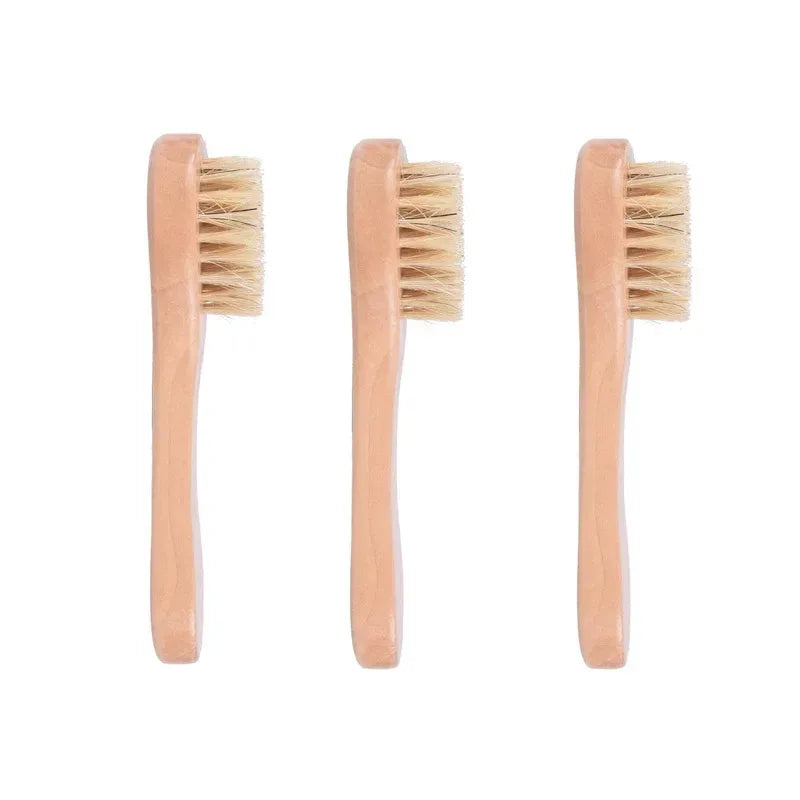 1/3/5Pcs Cleansing Face Brush Wooden Animal Hair Facial Deep Cleansing Massage Care Tool Face Washing Product Skin Care Brush